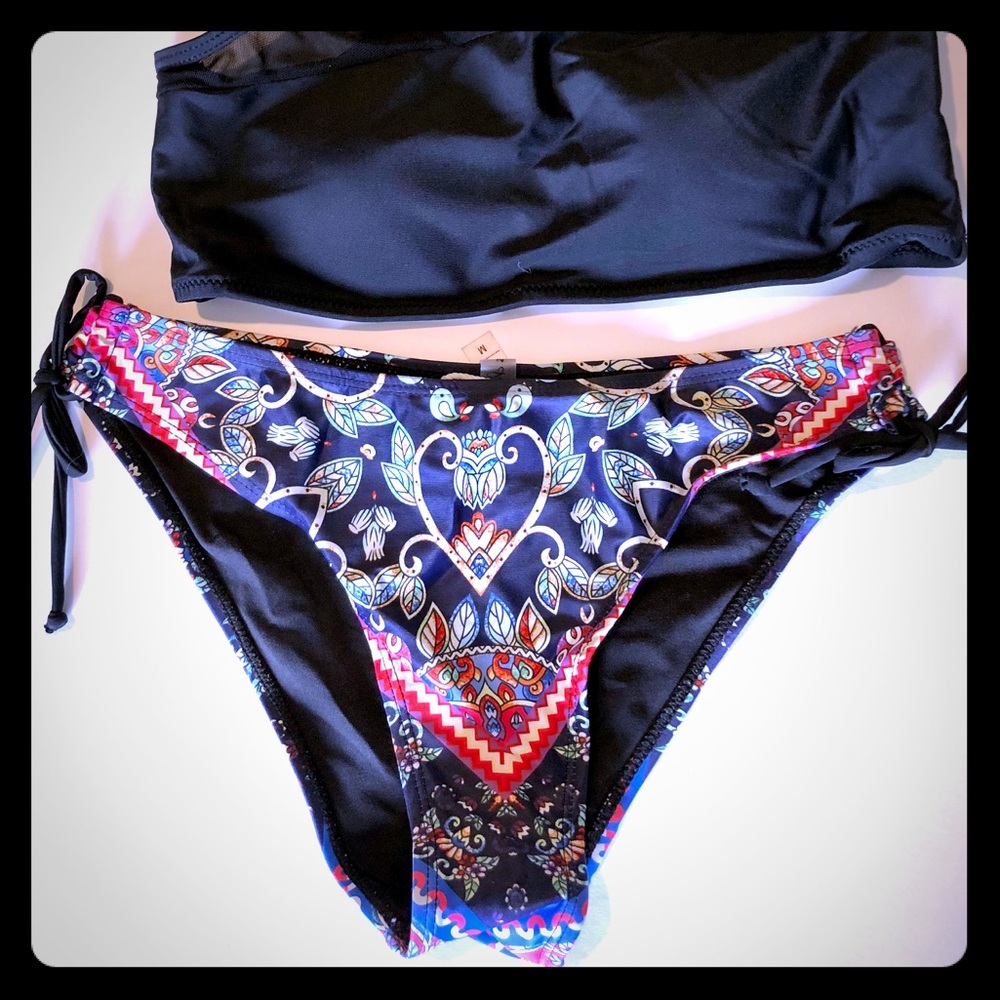Cupshe 2pc bikini floral bathing suit